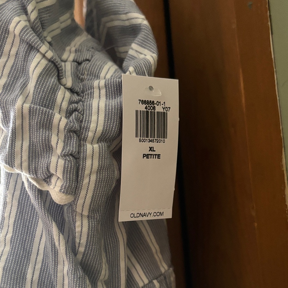 NWT Old Navy Striped Midi Dress with Bow - Picture 2 of 7